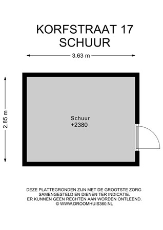 Floorplan - Korfstraat 17, 1433 DE Kudelstaart